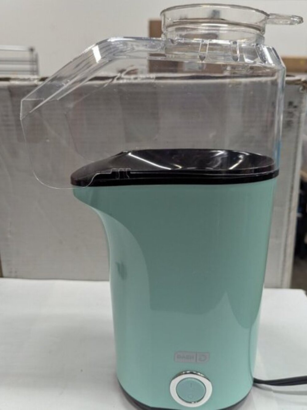 DASH Hot Air Popcorn Popper Maker with Measuring Cup 16 Cups- Aqua - Picture 2 of 8
